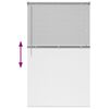 vidaXL Fensterjalousie mit Vorhängen Silber Aluminium