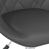 vidaXL B&uuml;rostuhl Drehbar Grau Kunstleder