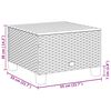 vidaXL 6-tlg. Garten-Sofagarnitur mit Kissen Beige Poly Rattan
