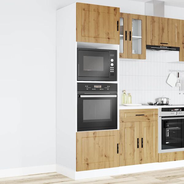 vidaXL Herdumbauschr&auml;nke 2 Stk. Porto Artisan-Eiche Holzwerkstoff