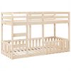 vidaXL Etagenbett 90x190 cm Massivholz Kiefer