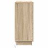 vidaXL LED-Sideboard Sonoma-Eiche 90 x 32 x 75 cm Holzwerkstoff