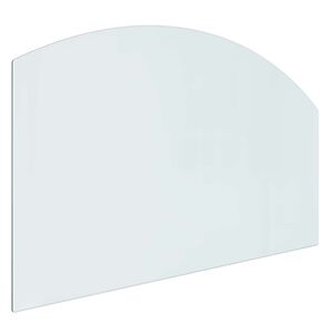 vidaXL Feuerstelle Glasplatte Transparent 100 x 60 cm Glas