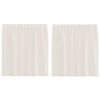 vidaXL Voile Vorh&auml;nge mit Lasche 2 Stk. Creme