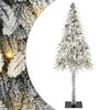 vidaXL Weihnachtsbaum mit 300 LEDs Wei&szlig; 210 cm PE und Stahl