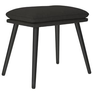vidaXL Fu&szlig;hocker Schwarz 45x29,5x35 cm Stoff