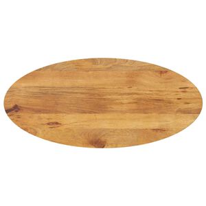 vidaXL Tischplatte 140x50x2,5 cm Oval Massivholz Mango