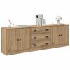 vidaXL Sideboards 3 pcs Artisan-Eiche 70 x 35,5 x 67,5 cm