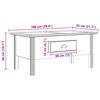 vidaXL Couchtisch BODO Honigbraun 100 x 55 x 45,8 cm Holzwerkstoff
