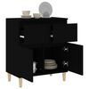 vidaXL Sideboard Schwarz 60x35x70 cm Holzwerkstoff