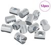 vidaXL Zylindermuttern 12 pcs Silber M6 x 13 mm Metall