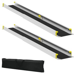 vidaXL Rampe f&uuml;r Rollst&uuml;hle 270 kg 2 Stk. Schwarz 270 kg pro Sitz