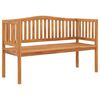 vidaXL Gartenbank 150 cm Massivholz Teak