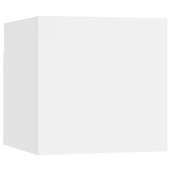 vidaXL Nachttisch Weiß 30,5x30x30 cm Holzwerkstoff