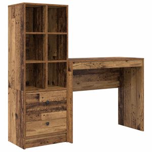 vidaXL Schreibtisch Altholz 135,5 x 40 x 127 cm 2 stk.