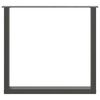 vidaXL Esstischbeine U-Form 3 Stk. Anthrazit 90x(72-73) cm Stahl