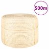 vidaXL Seil 100% Sisal 10 mm 500 m