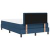 vidaXL Boxspringbett mit Matratze mit LED Blau 120 x 200 cm Stoff