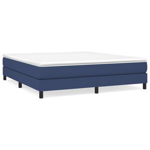 vidaXL Boxspringbettgestell Blau 160x200 cm Stoff