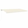vidaXL Markise Automatisch Einziehbar 600x350 cm Creme