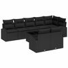 vidaXL Gartensofa-set 9 pcs Poly-Rattan