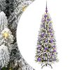 vidaXL K&uuml;nstlicher Weihnachtsbaum mit Weihnachtskugeln 120 cm 150 LEDs