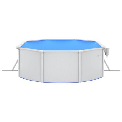 vidaXL Pool mit Sandfilterpumpe und Leiter 490x360x120 cm | vidaXL.at