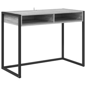 vidaXL Schreibtisch Graues Sonoma Holzwerkstoff 100 x 50 x 75 cm