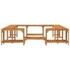 vidaXL Quadratische Outdoor Hot Tub Umrandung Braun 230 x 230 cm