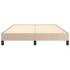 vidaXL Bettgestell Cappuccino-Braun 140x200 cm Kunstleder