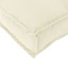vidaXL Palettenkissenset 2 pcs Creme 180 x 40 x 8 cm Oxford-Stoff