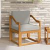 vidaXL Outdoor-Sofa Massives Akazienholz und Polyester