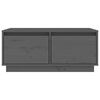 vidaXL Couchtisch Grau 80x50x35 cm Massivholz Kiefer