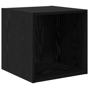 vidaXL Wandschrank Schwarz Eichen-Optik 37 x 37 x 37 cm Holzwerkstoff