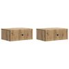 vidaXL Nachttisch 2 stk. Artisan-Eiche 49 x 34,5 x 20 cm Holzwerkstoff