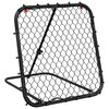 vidaXL Fu&szlig;ball-Rebounder Verstellbar Schwarz 84x73x60-80 cm Stahl