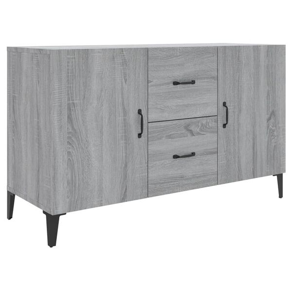 vidaXL Sideboard Grau Sonoma 100x36x60 cm Holzwerkstoff