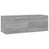 vidaXL Wandschrank Grau Sonoma 100x36,5x35 cm Holzwerkstoff