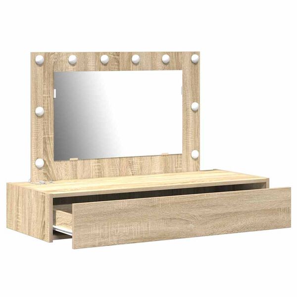 vidaXL Schminktisch mit Speicher Braun 100 x 40 x 70 cm Holzwerkstoff