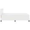 vidaXL Boxspringbett mit Matratze Wei&szlig; 120 x 200 cm Kunstleder
