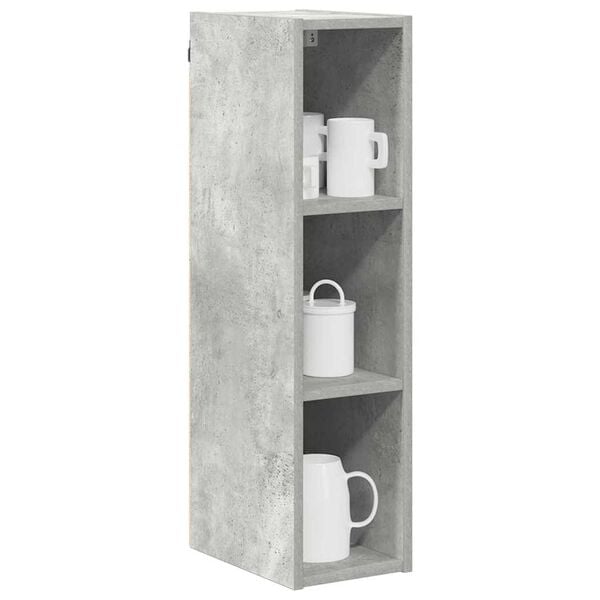 vidaXL H&auml;ngeschrank Beton Grau 20 x 29,5 x 80 cm Holzwerkstoff