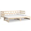 vidaXL Tagesbett Ausziehbar Massivholz Kiefer 2x(90x200) cm