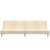 vidaXL Schlafsofa 2-Sitzer Creme Stoff
