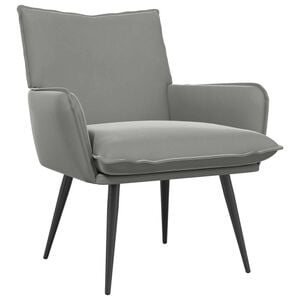 vidaXL Sessel Hellgrau Samt