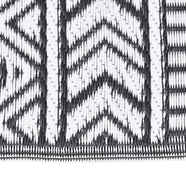 vidaXL Outdoor-Teppich ARAKIL Schwarz 140x200 cm PP