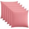 vidaXL Kissenbezug 6 stk. HEERLEN Rosa 80 x 80 cm Stoff