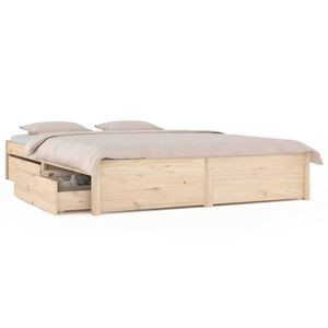 vidaXL Bett ohne Matratze mit Schubladen 120x200 cm