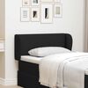 vidaXL Kopfteil Ohr Schwarz 40 x 23 x 6 cm Stoff