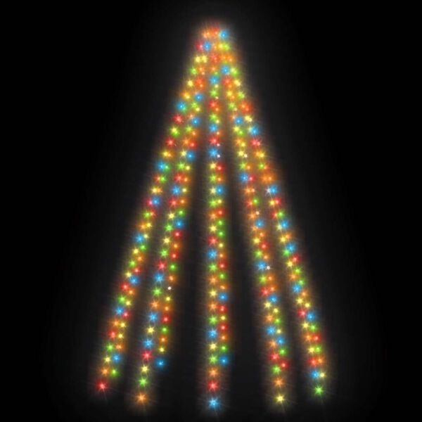 vidaXL Weihnachtsbaum-Lichternetz mit 300 LEDs Mehrfarbig 300 cm