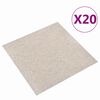 vidaXL Teppich 20 pcs Hellbeige 50 x 50 cm 100% Polypropylen